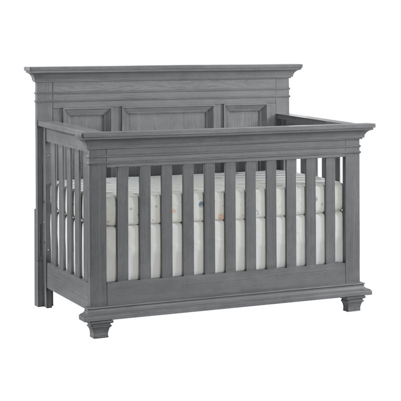 Gray wood crib on sale